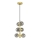 Brilagi - LED Chandelier on a string MILLA 6xG9/3W/230V gold/smoky