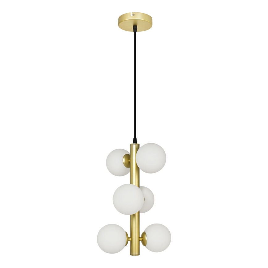 Brilagi - LED Chandelier on a string MILLA 6xG9/3W/230V gold/white