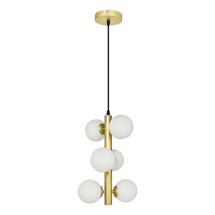 Brilagi - LED Chandelier on a string MILLA 6xG9/3W/230V gold/white