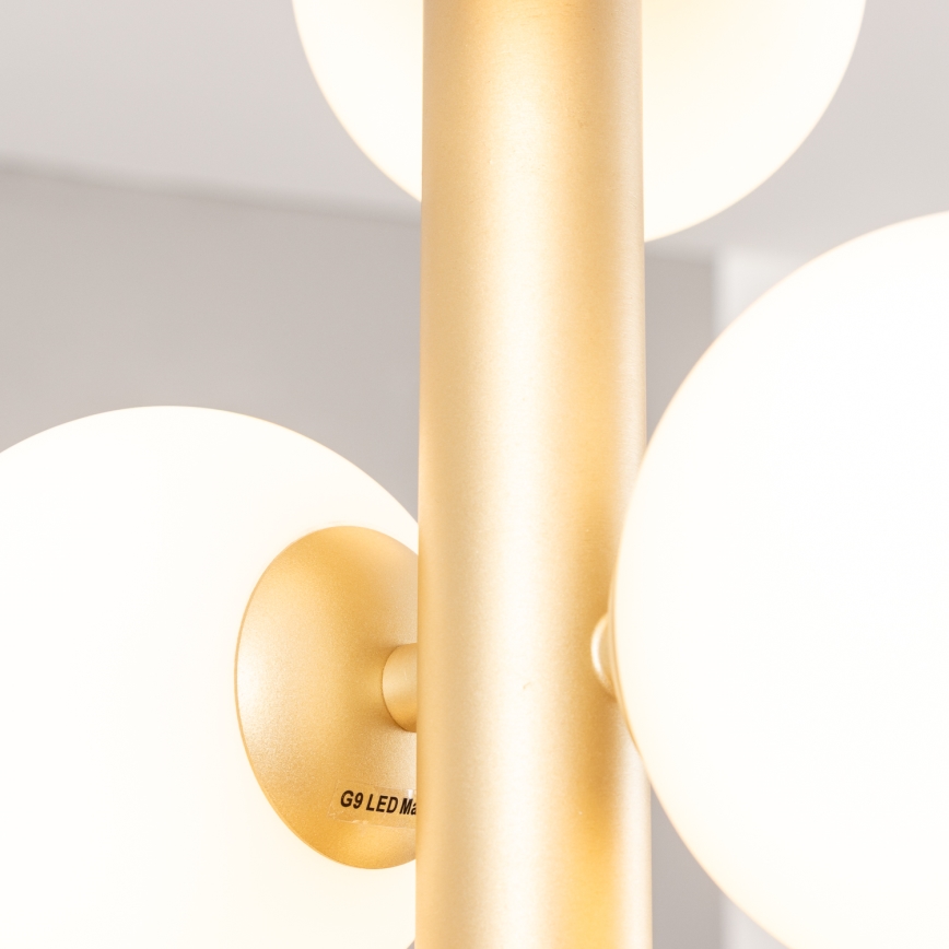 Brilagi - LED Chandelier on a string MILLA 6xG9/3W/230V gold/white