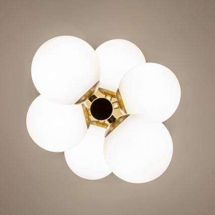 Brilagi - LED Chandelier on a string MILLA 6xG9/3W/230V gold/white