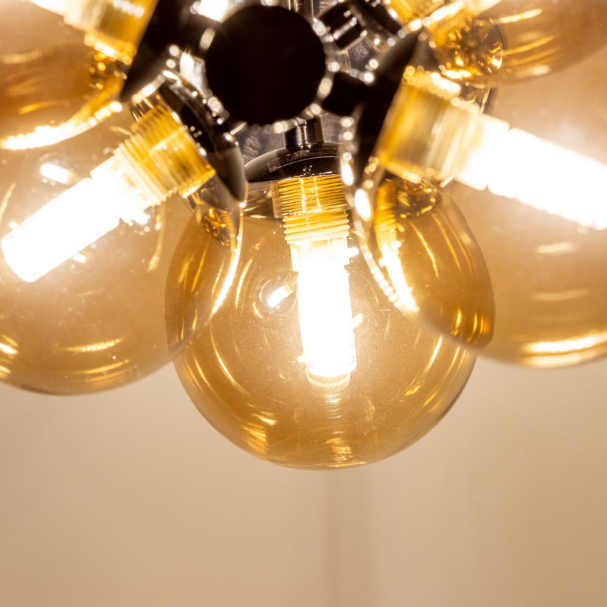 Brilagi - LED Chandelier on a string MILLA 6xG9/3W/230V shiny chrome/gold