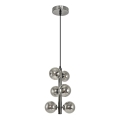 Brilagi - LED Chandelier on a string MILLA 6xG9/3W/230V shiny chrome/smoky