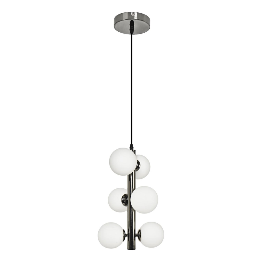 Brilagi - LED Chandelier on a string MILLA 6xG9/3W/230V shiny chrome/white