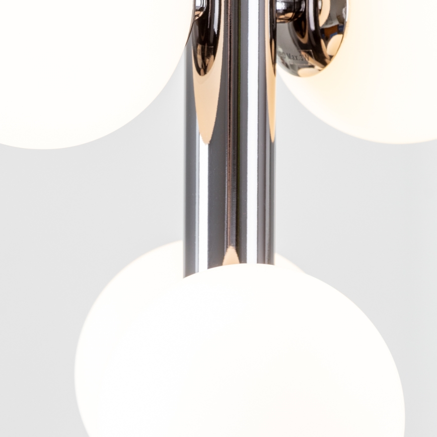 Brilagi - LED Chandelier on a string MILLA 6xG9/3W/230V shiny chrome/white