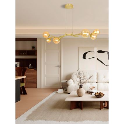 Brilagi - LED Chandelier on a string MISTEL 6xG9/3W/230V gold