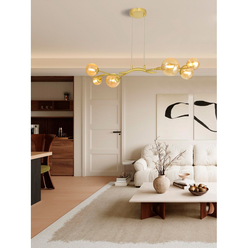 Brilagi - LED Chandelier on a string MISTEL 6xG9/3W/230V gold