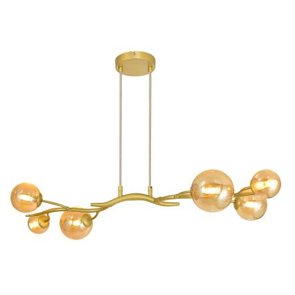 Brilagi - LED Chandelier on a string MISTEL 6xG9/3W/230V gold