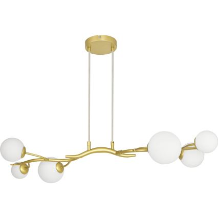 Brilagi - LED Chandelier on a string MISTEL 6xG9/3W/230V gold/white
