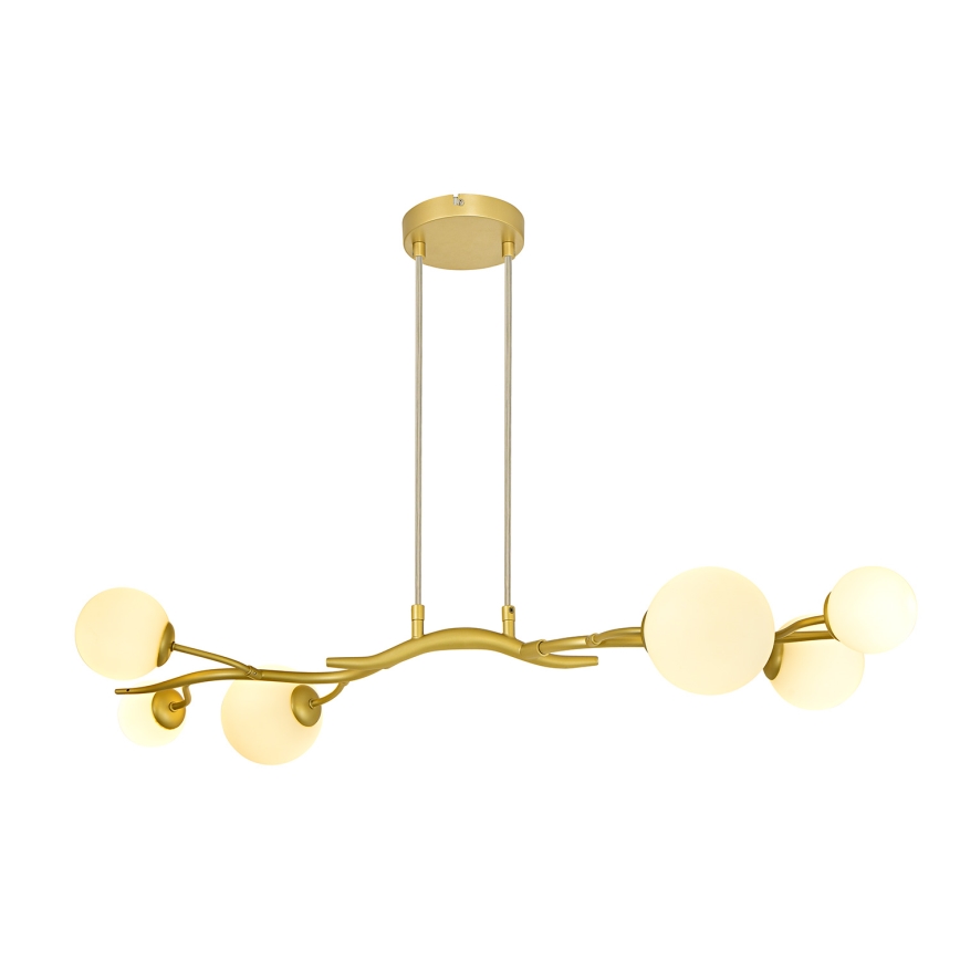 Brilagi - LED Chandelier on a string MISTEL 6xG9/3W/230V gold/white