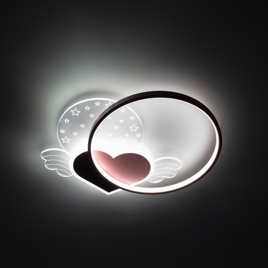 Brilagi - LED Children's Ceiling Light LOVE LED/48W/230V 3000/4500/6000K pink