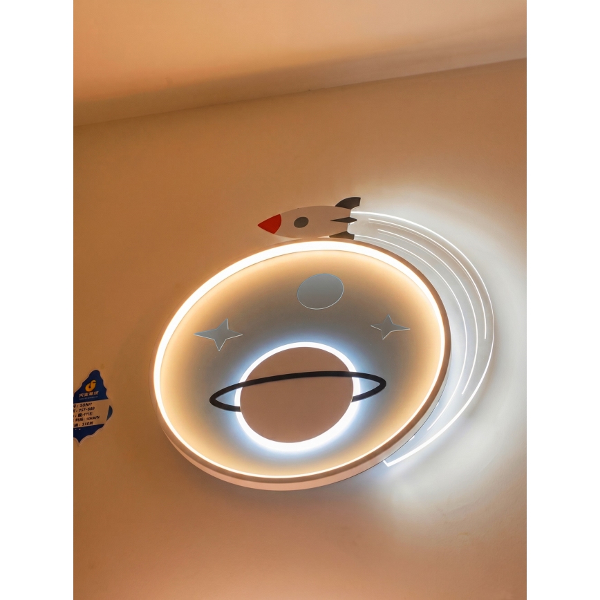 BRILAGI -LED Children's Ceiling Light STARSHIP LED/64W/230V 3000/4500K Blue