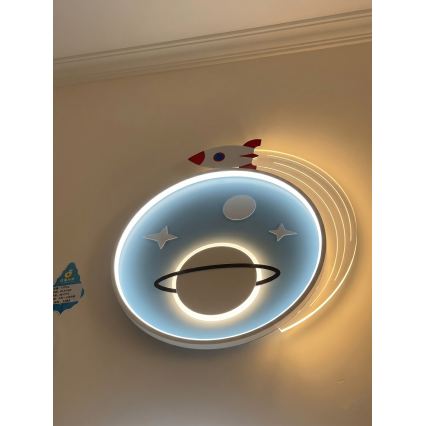 BRILAGI -LED Children's Ceiling Light STARSHIP LED/64W/230V 3000/4500K Blue