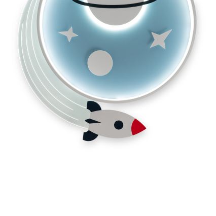 BRILAGI -LED Children's Ceiling Light STARSHIP LED/64W/230V 3000/4500K Blue