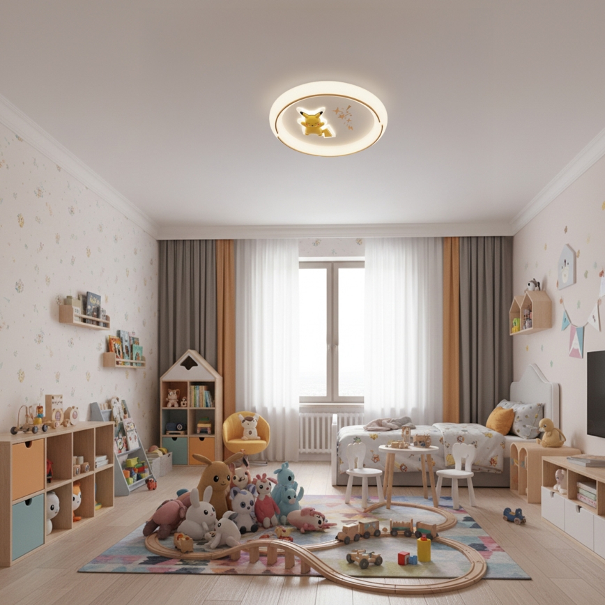 Brilagi - LED Kids' Ceiling Light THUNDER LED/90W/230V 3000/4500/6000K Ø 50 cm