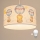 Brilagi - LED children's pendant lamp on cable BOBO 1xE27/10W/230V Ø 35 cm white/animal motif