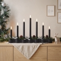 BRILAGI - LED Christmas candle holder 7xLED/2xAA black