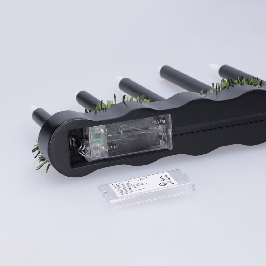 BRILAGI - LED Christmas candle holder 7xLED/2xAA black