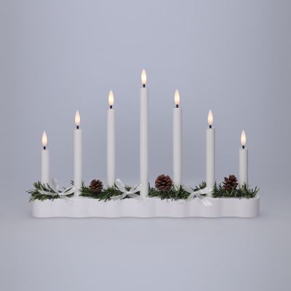 BRILAGI - LED Christmas candle holder 7xLED/2xAA white