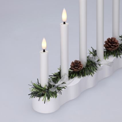 BRILAGI - LED Christmas candle holder 7xLED/2xAA white