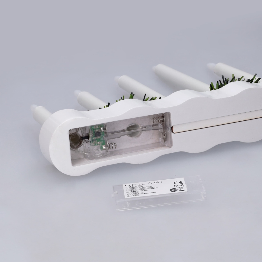 BRILAGI - LED Christmas candle holder 7xLED/2xAA white