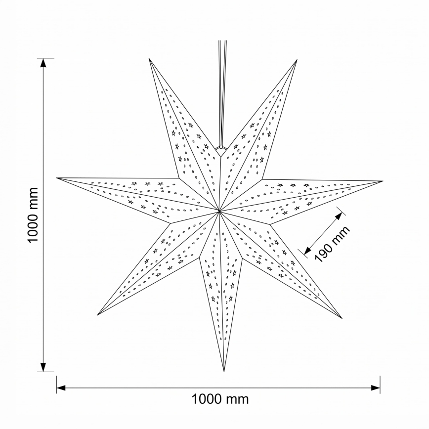 BRILAGI - LED Christmas decoration LED/2xAA 100 cm star