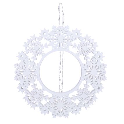 Brilagi - LED Christmas Decoration LED/2xAA 30 cm Wreath