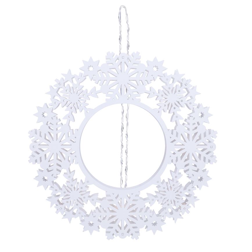 Brilagi - LED Christmas Decoration LED/2xAA 30 cm Wreath