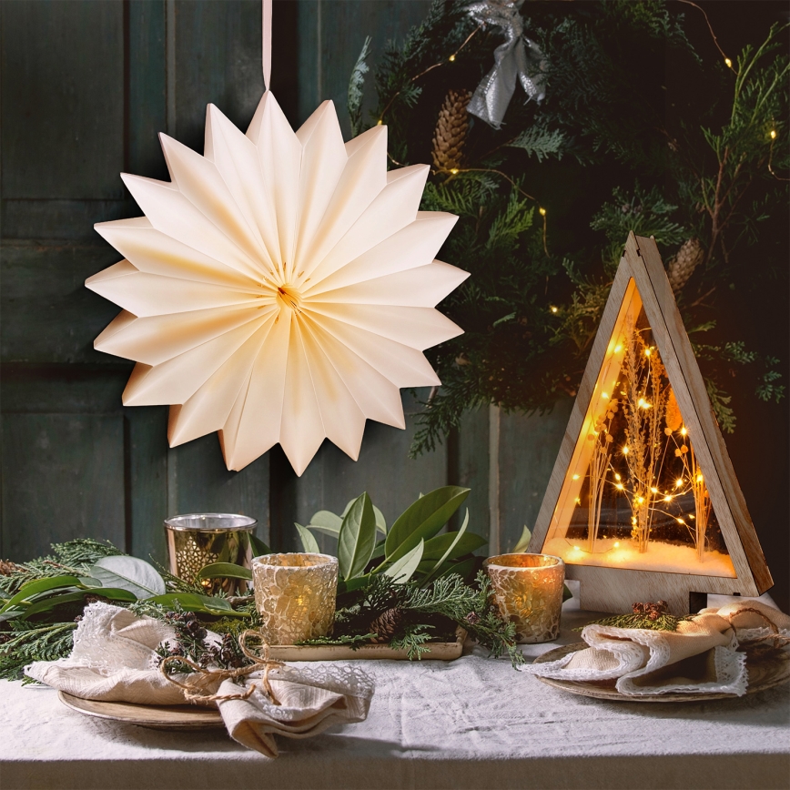 Brilagi - LED Christmas Decoration LED/2xAA 32 cm Snowflake