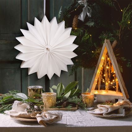 Brilagi - LED Christmas Decoration LED/2xAA 32 cm Snowflake