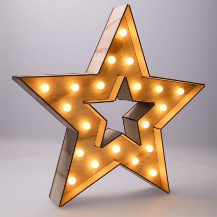 Brilagi - LED Christmas Decoration LED/2xAA 38x40 cm Star
