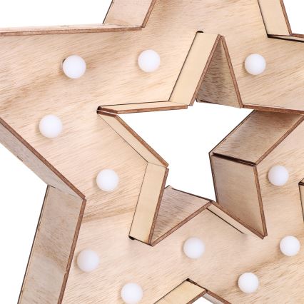 Brilagi - LED Christmas Decoration LED/2xAA 38x40 cm Star