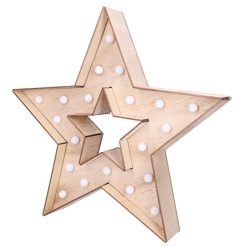 Brilagi - LED Christmas Decoration LED/2xAA 38x40 cm Star