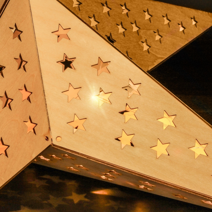 Brilagi - LED Christmas Decoration LED/2xAA 59x55 cm Star