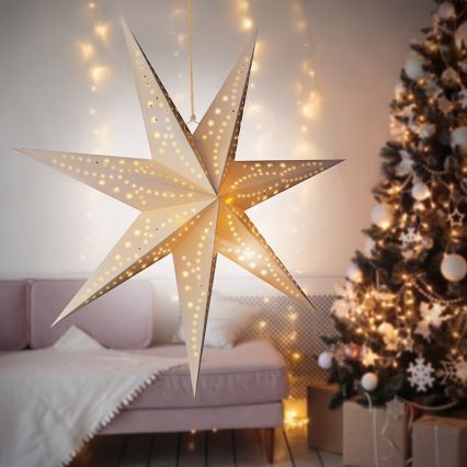 Brilagi - LED Christmas Decoration LED/2xAA 60 cm Star Warm White