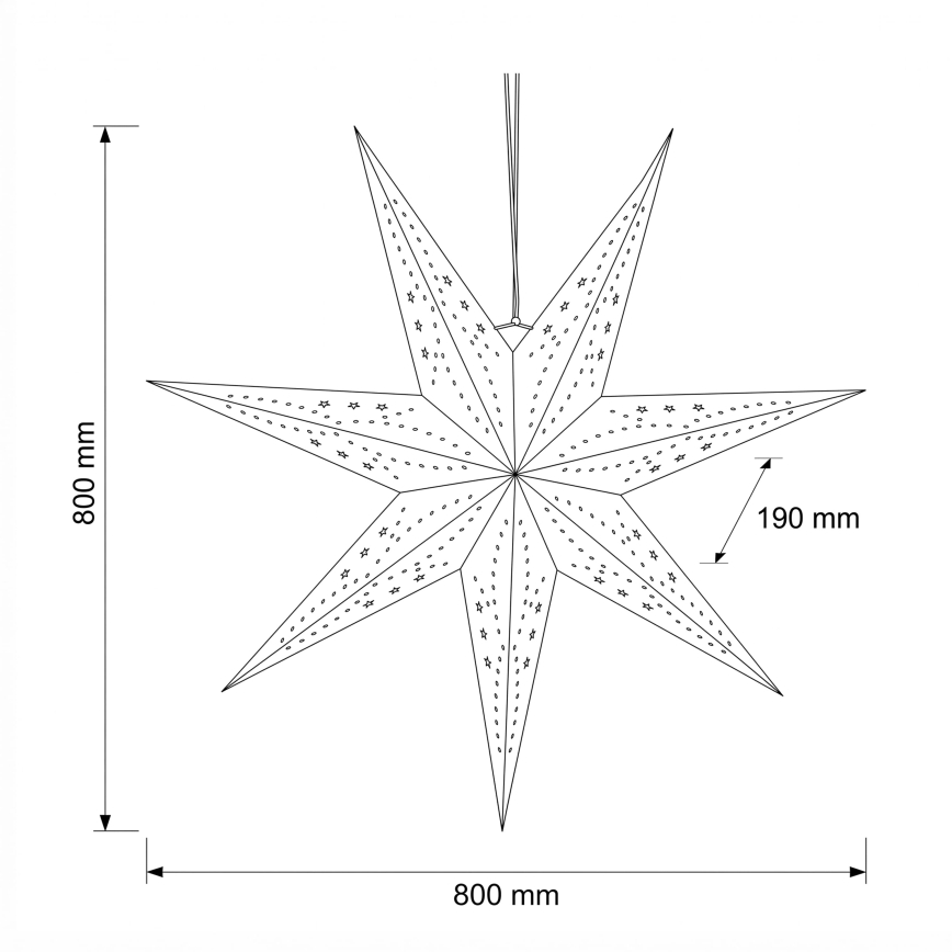 BRILAGI - LED Christmas Decoration LED/2xAA 80 cm Star