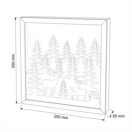BRILAGI - LED Christmas decoration LED/2xAA