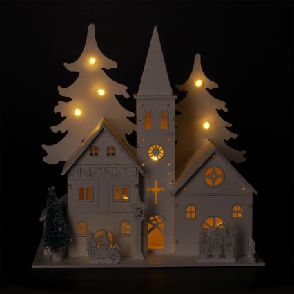 Brilagi - LED Christmas Decoration LED/2xAA Mini Church
