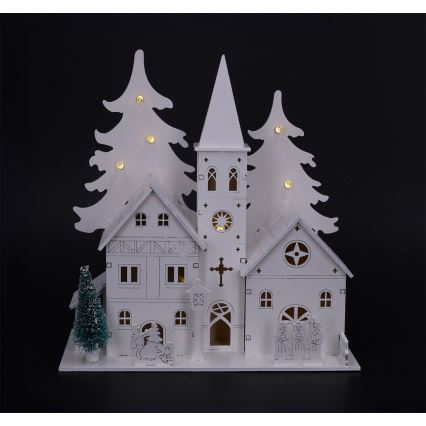 Brilagi - LED Christmas Decoration LED/2xAA Mini Church