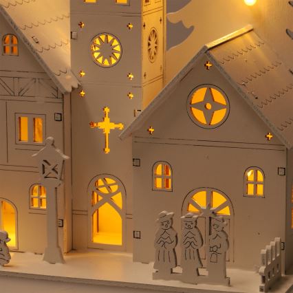 Brilagi - LED Christmas Decoration LED/2xAA Mini Church