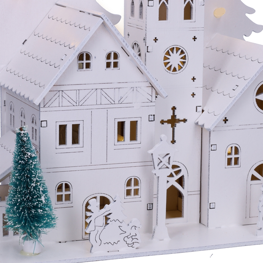 Brilagi - LED Christmas Decoration LED/2xAA Mini Church