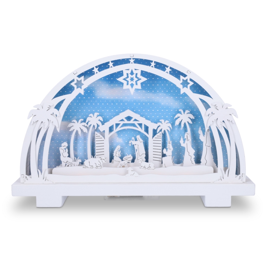 Brilagi - LED Christmas decoration LED/2xAA nativity scene