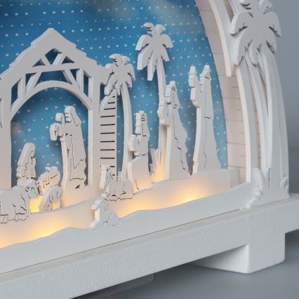 Brilagi - LED Christmas decoration LED/2xAA nativity scene