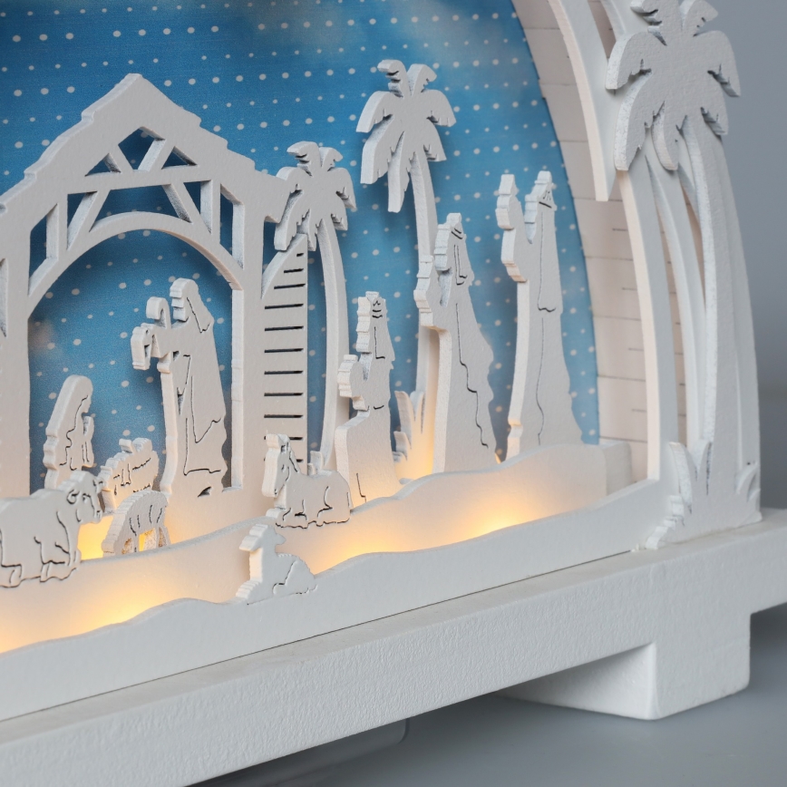 Brilagi - LED Christmas decoration LED/2xAA nativity scene