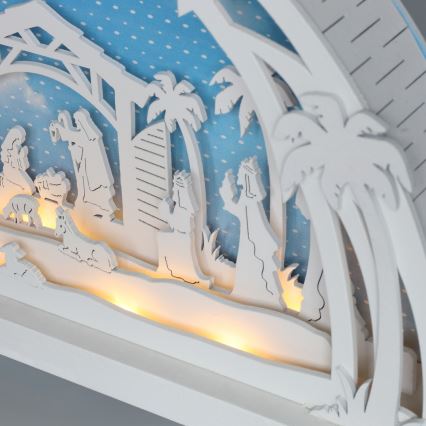 Brilagi - LED Christmas decoration LED/2xAA nativity scene