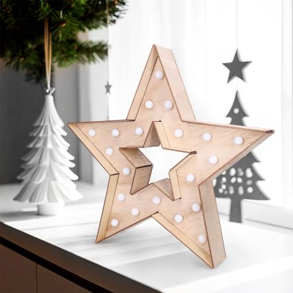 Brilagi - LED Christmas Decoration LED/2xAA Star