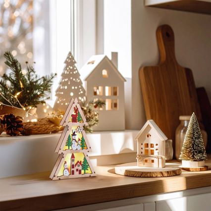 Brilagi - LED Christmas Decoration LED/2xAA Tree