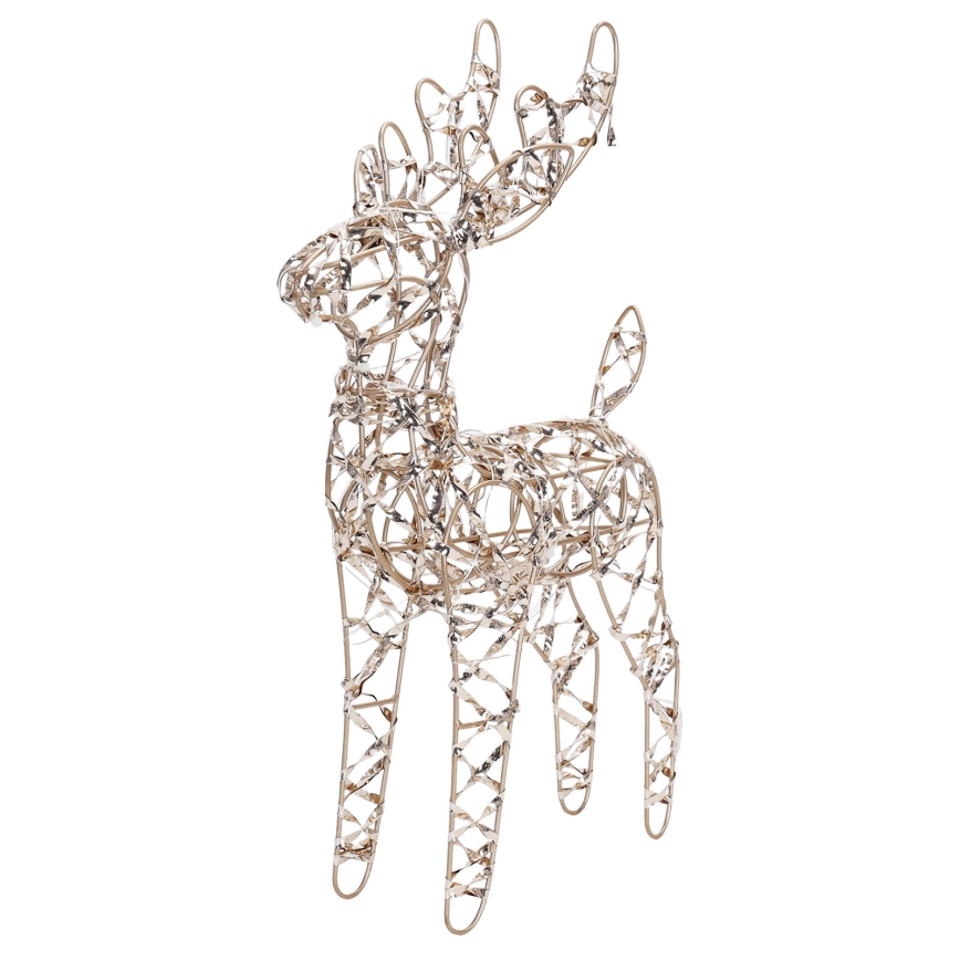 BRILAGI - LED Christmas decoration LED/3xAA 42 cm reindeer warm white/gold