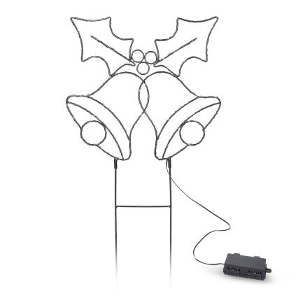 Brilagi - LED Christmas Decoration LED/3xAA IP44 Bell Lights