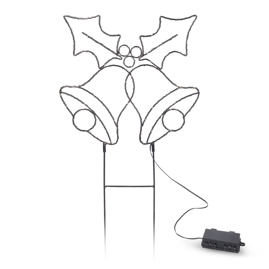 Brilagi - LED Christmas Decoration LED/3xAA IP44 Bell Lights